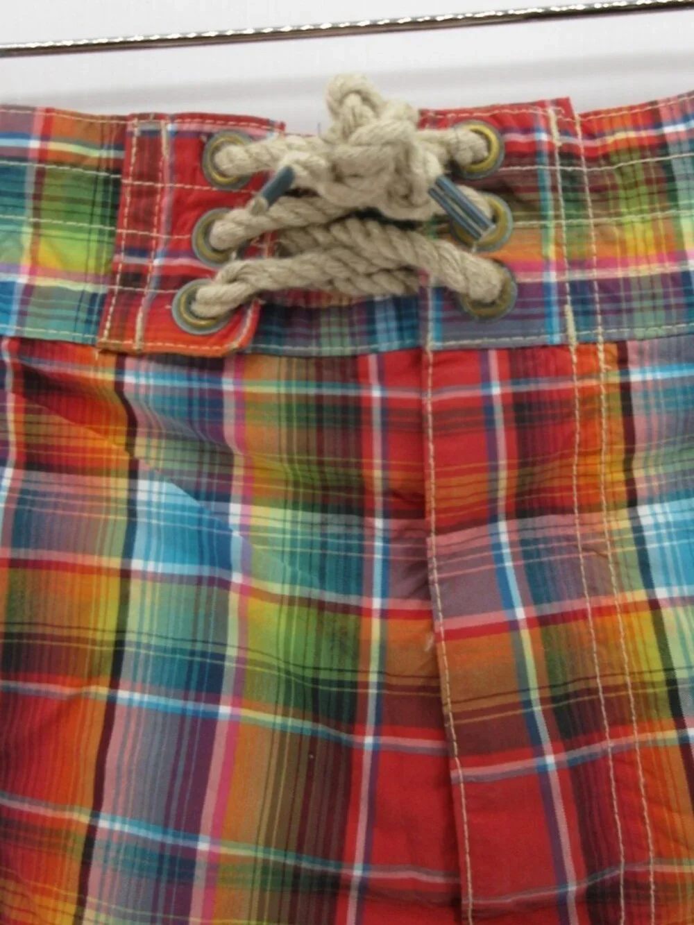 Polo Ralph Lauren Swim Trunks XXL Madras Plaid Board Shorts Colorful